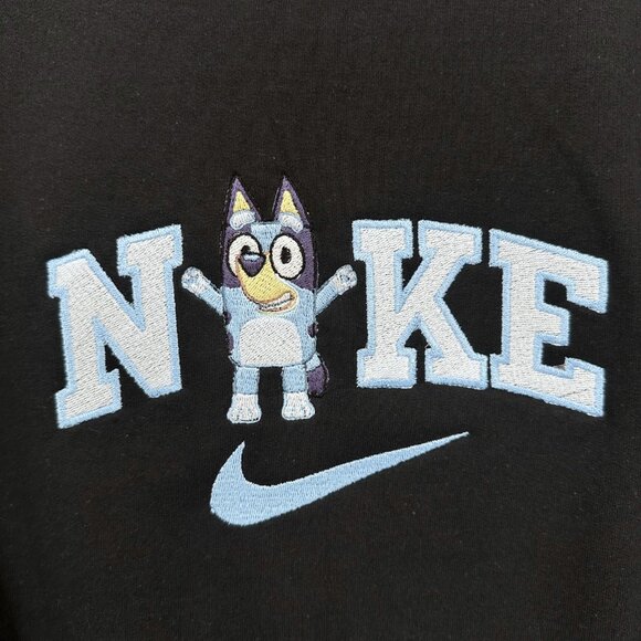 Nike Bluey HOODIE Embroidered Adult Unisex Hooded Sweatshirt - Picture 4 of 5